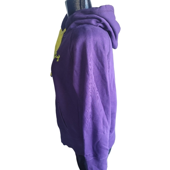 Under Armour Purple Pullover Hoodie with Yellow Accent MP - Picture 5 of 7